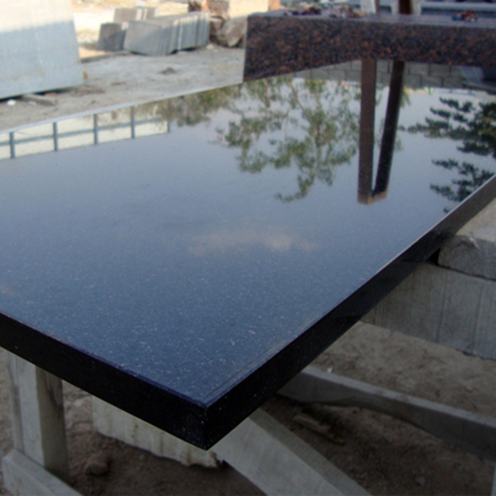 Black galaxy countertop