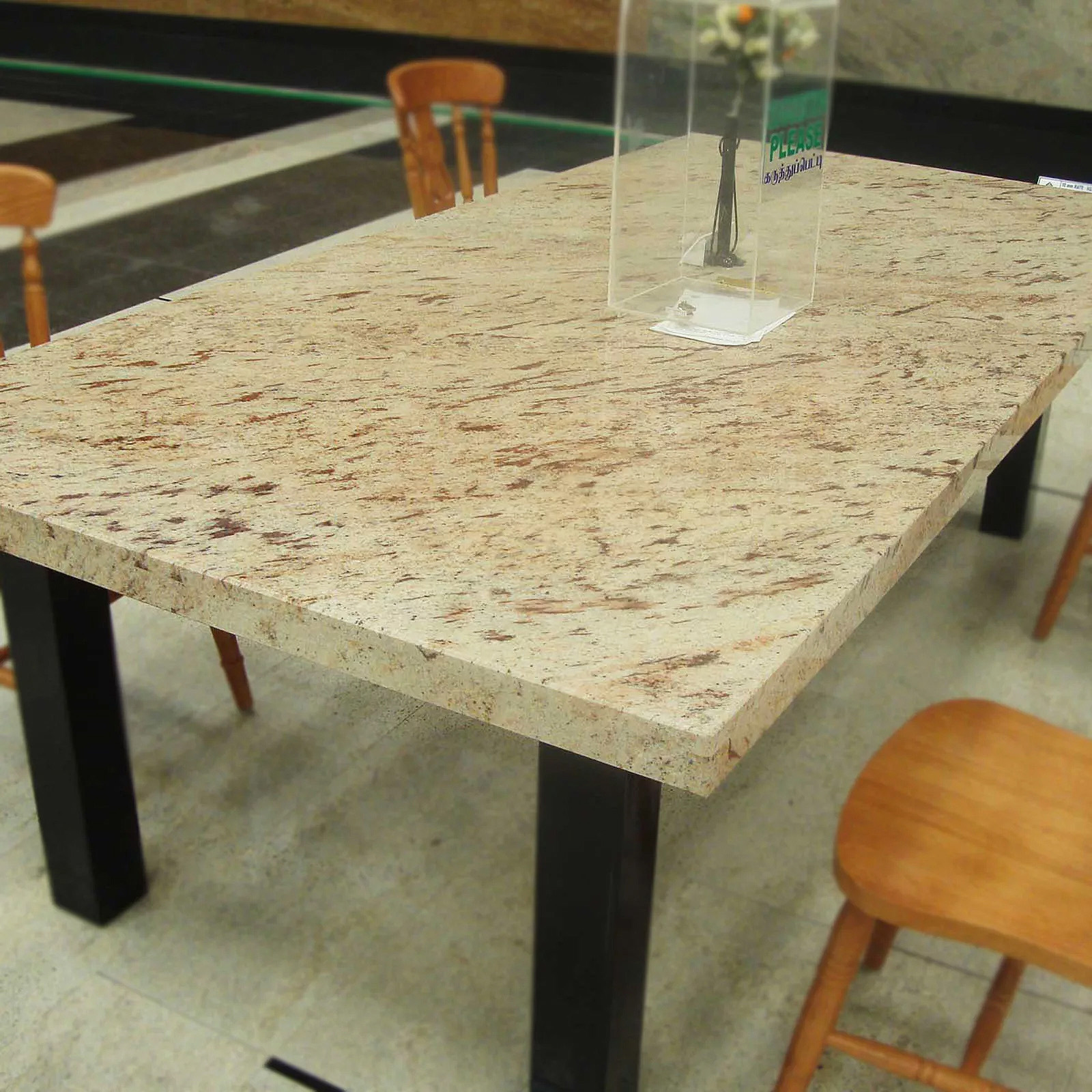 Ivory brown granite countertop