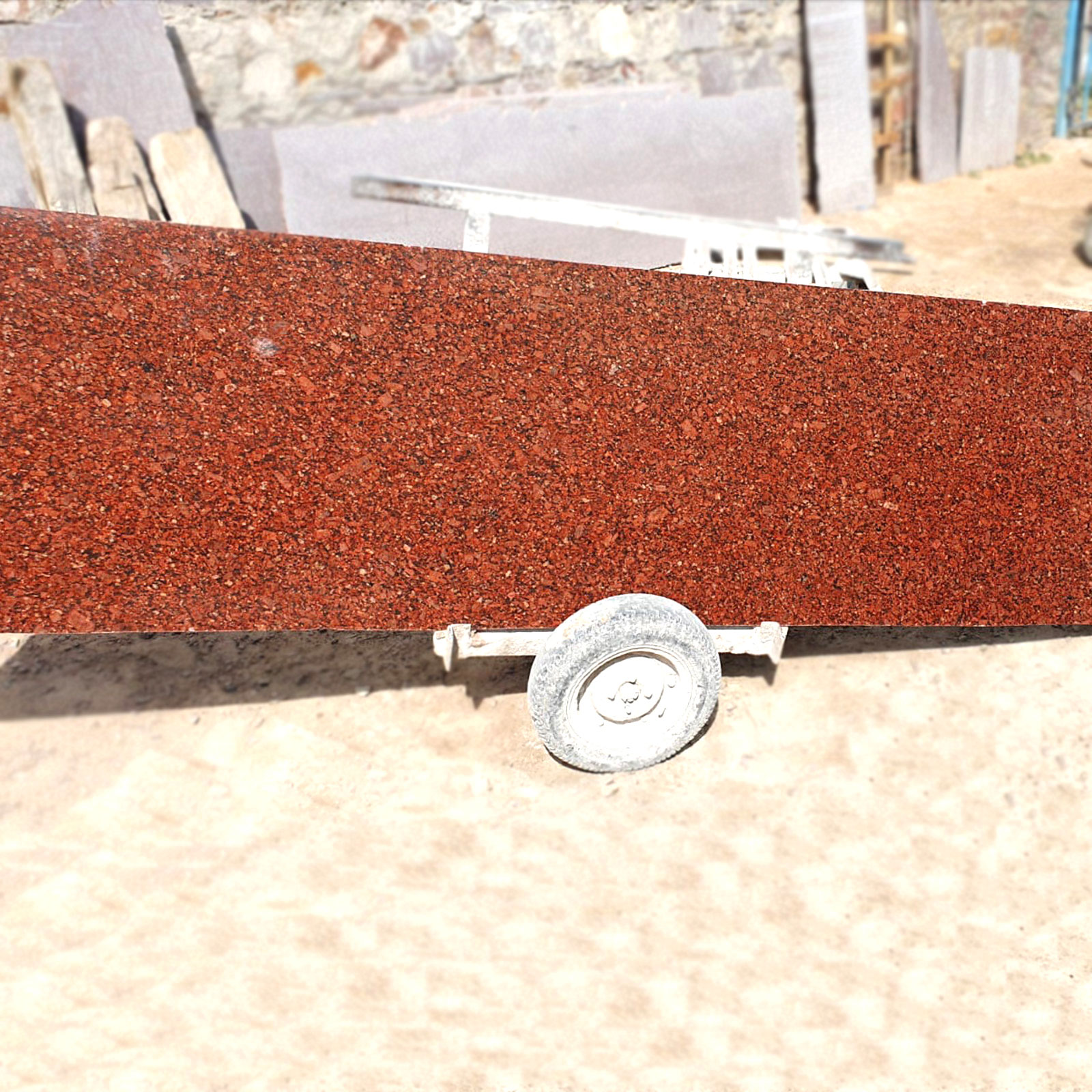 New imperial red granite cutter slab