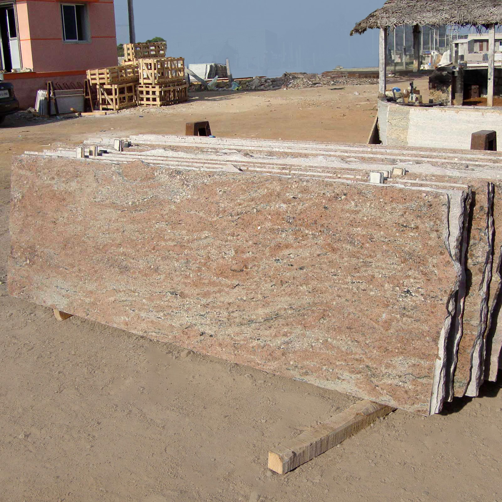 Rose wood granite cutterslab