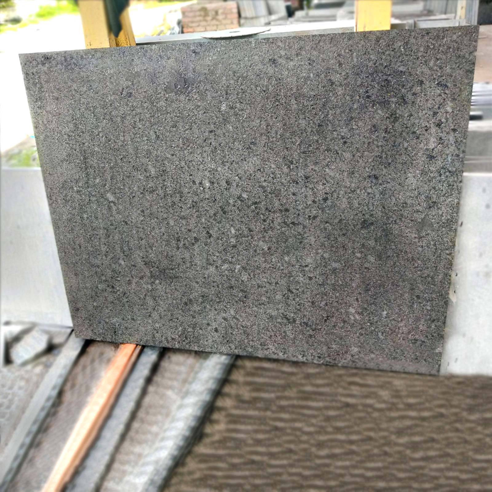 Steel grey granite flagstone