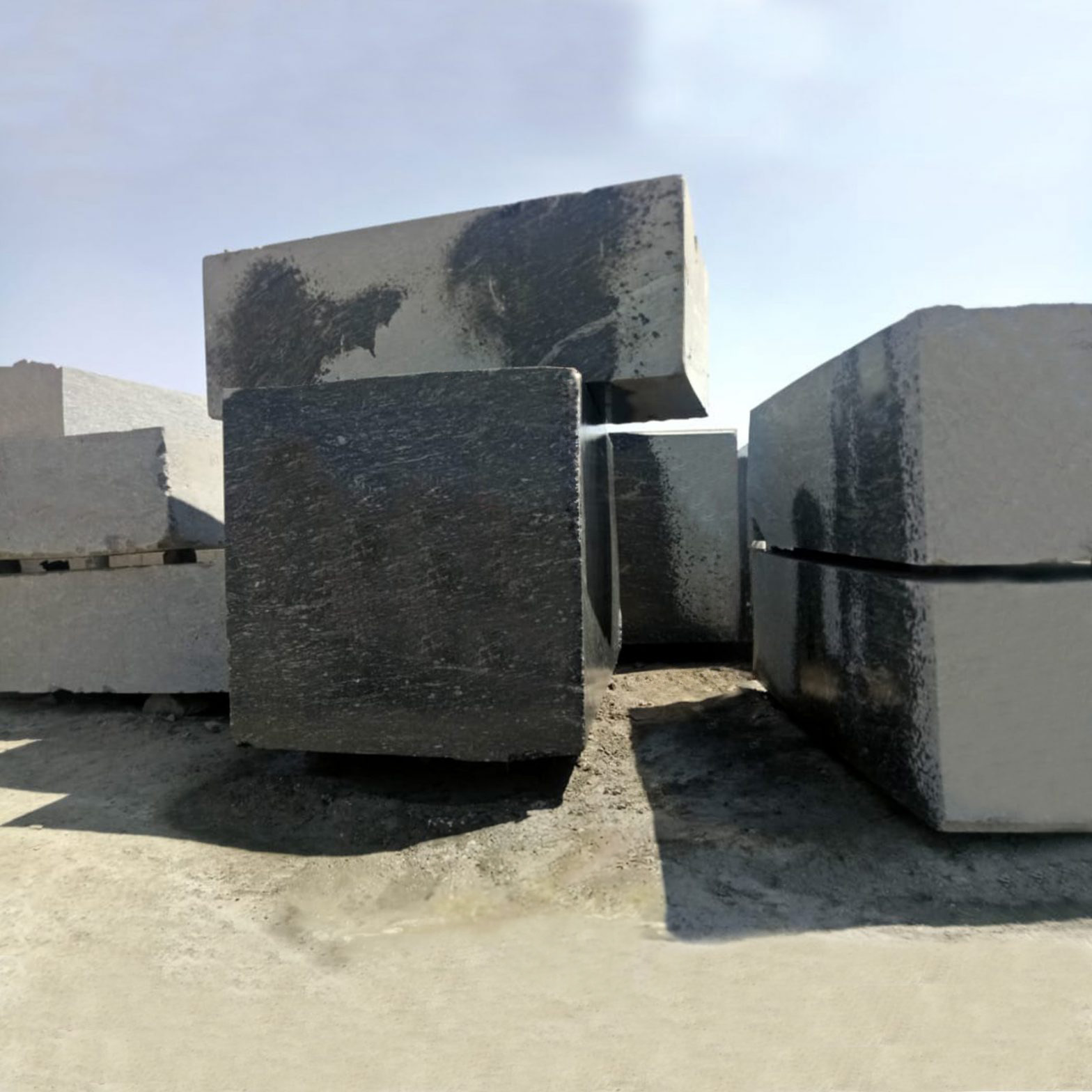 Black marquina granite block