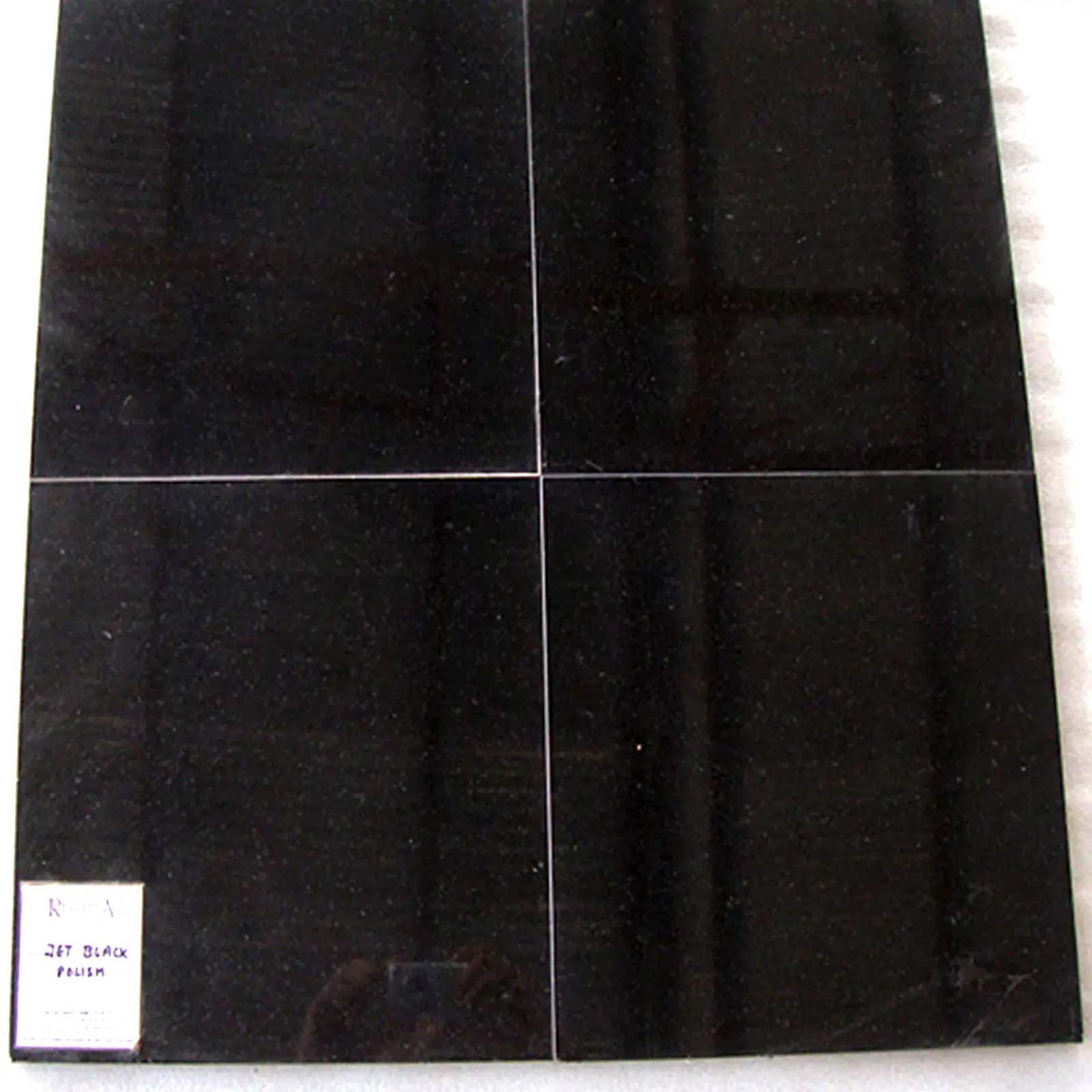 Jet black tiles