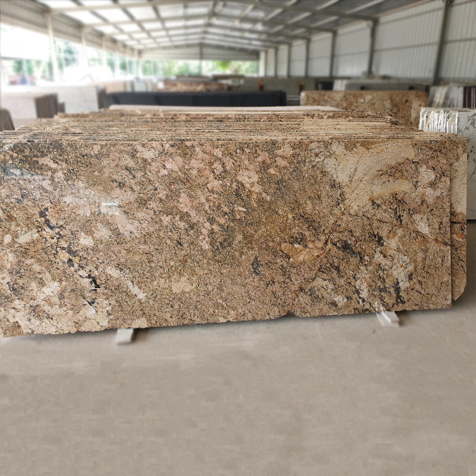Alaska gold granite cutterslab