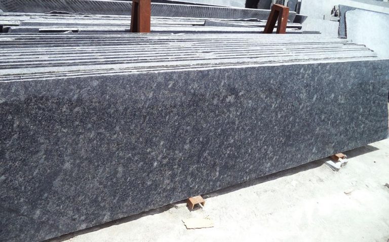Steel grey granite cutter slabs