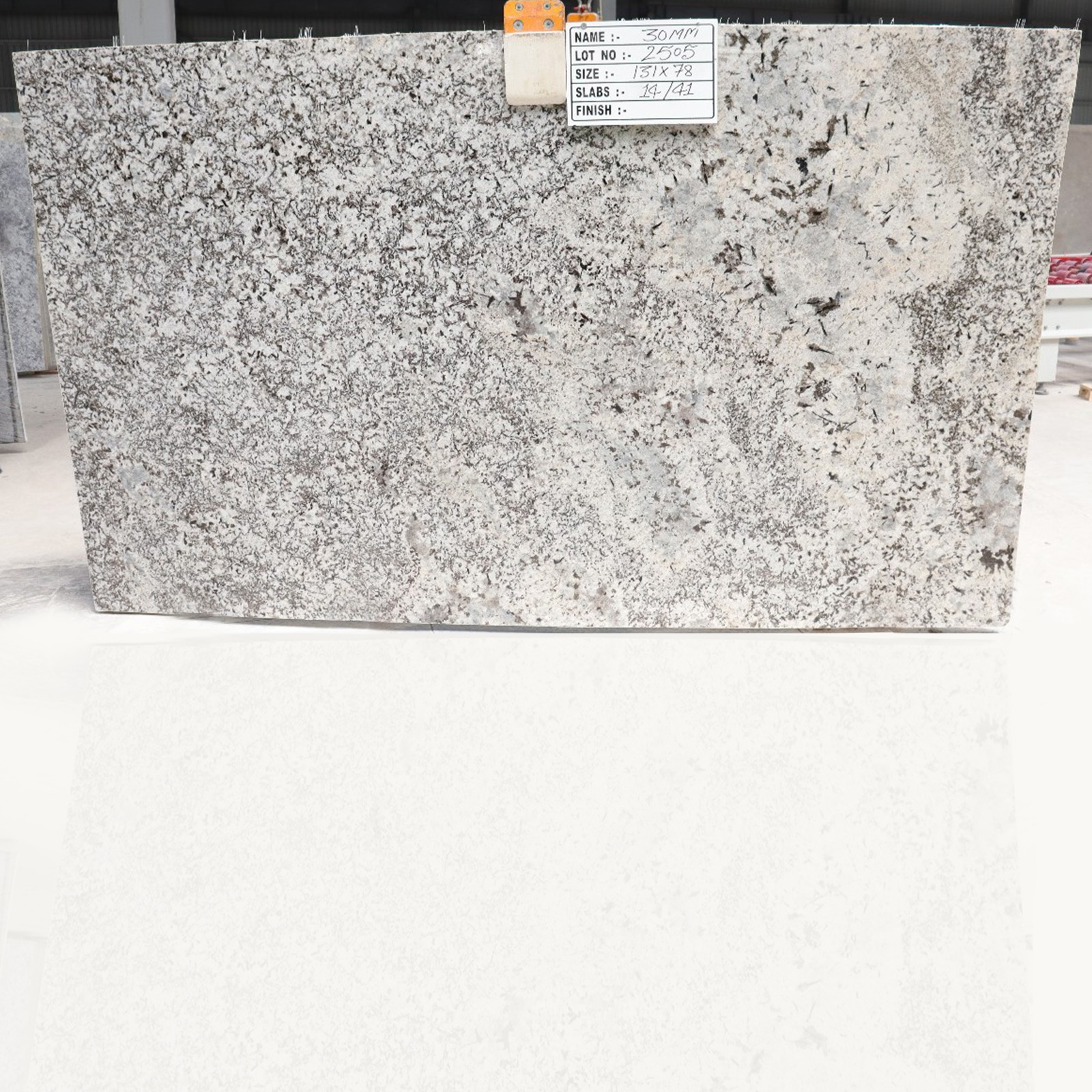 Bianco white granite gangsaw slab