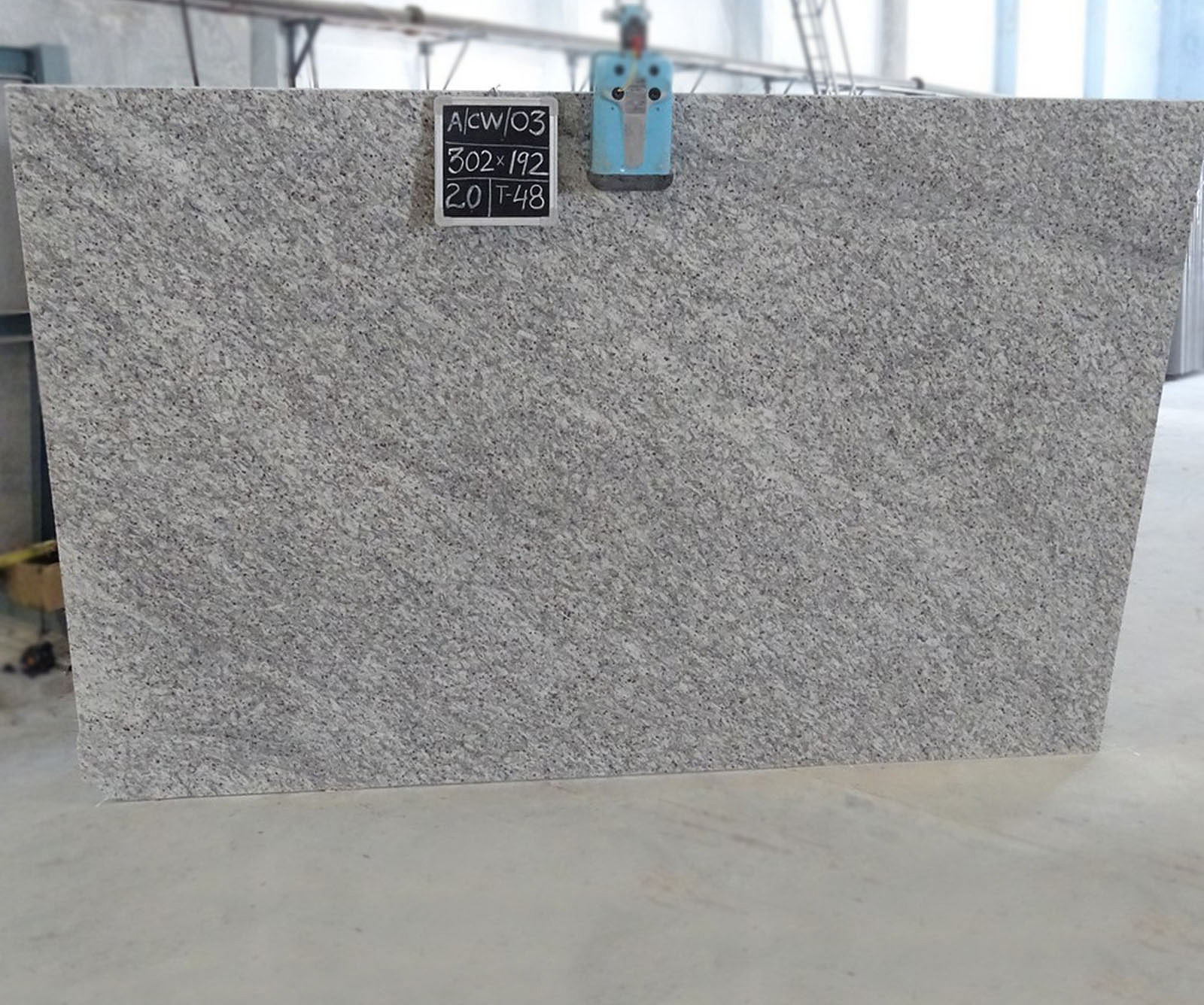 Crystal white granite gangsaw slab