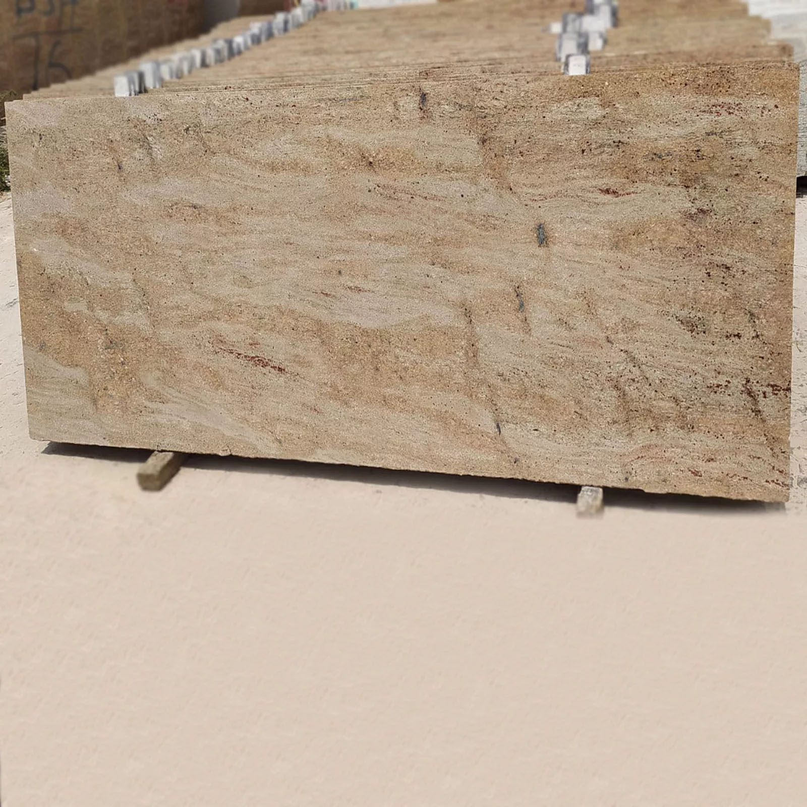 Ivory chiffon granite cutter slabs