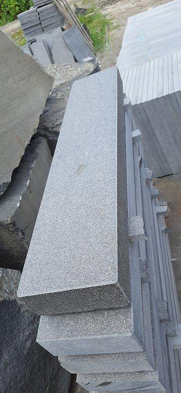 Absolute black granite steps