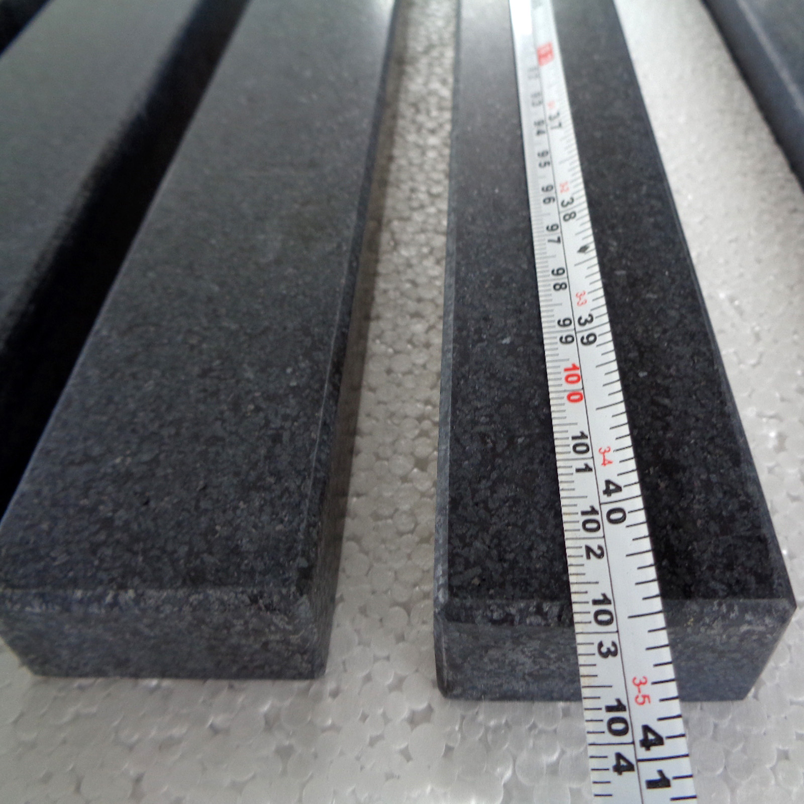 Length measurement of ABS black window sills