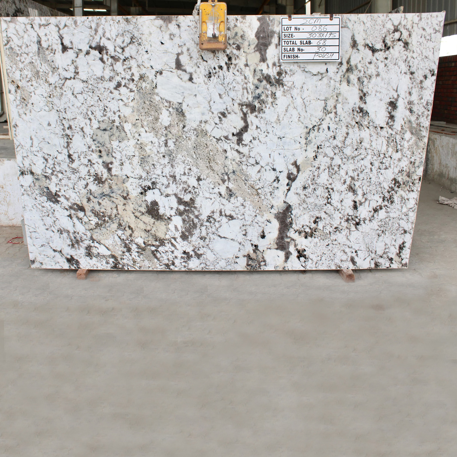 Alpinus white granite slabs