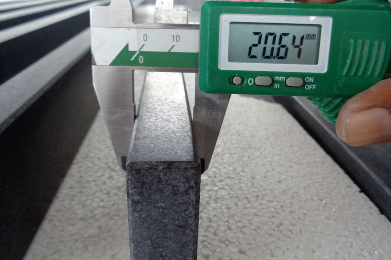 Window sill thickness measurement
