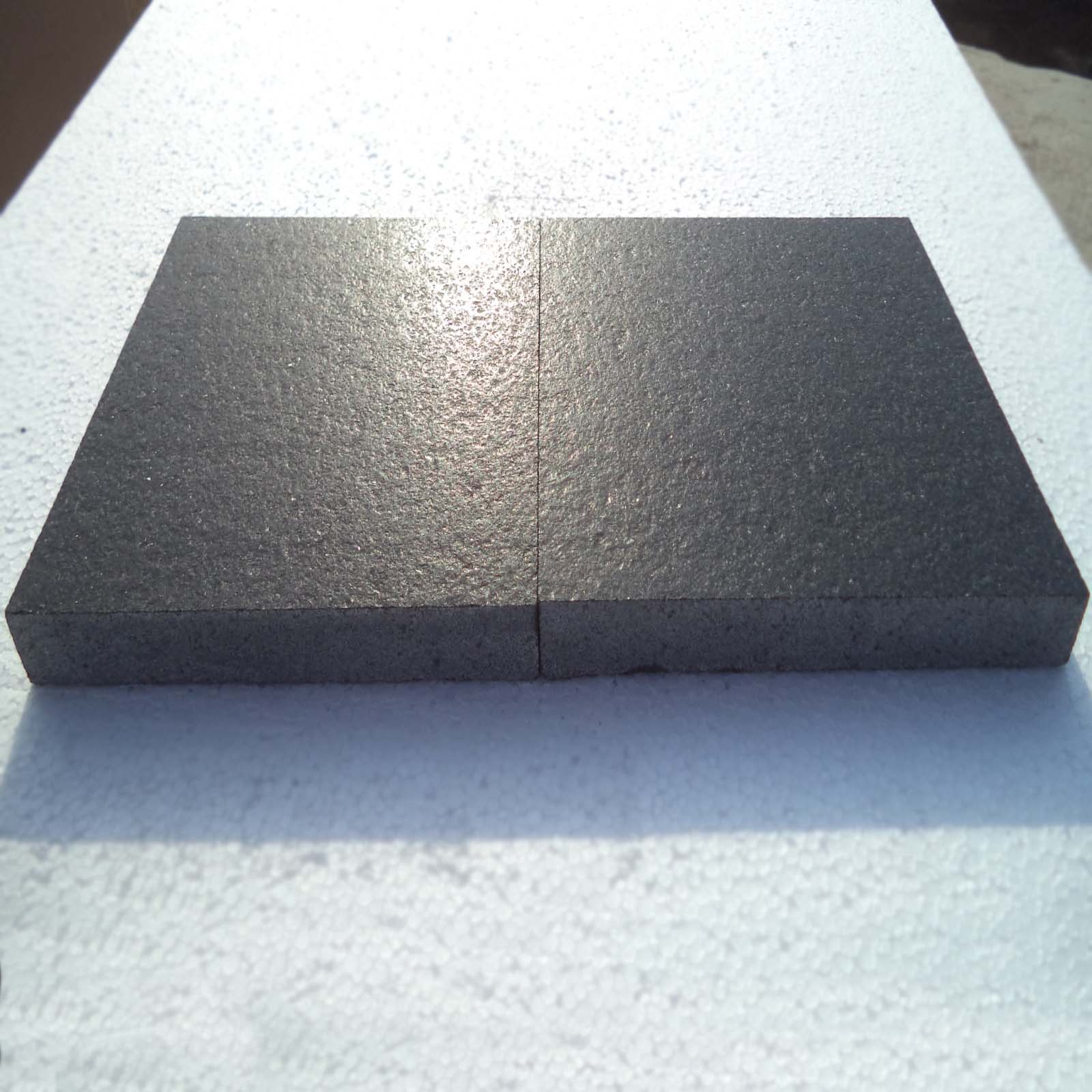 Absolute black granite leather finish tile