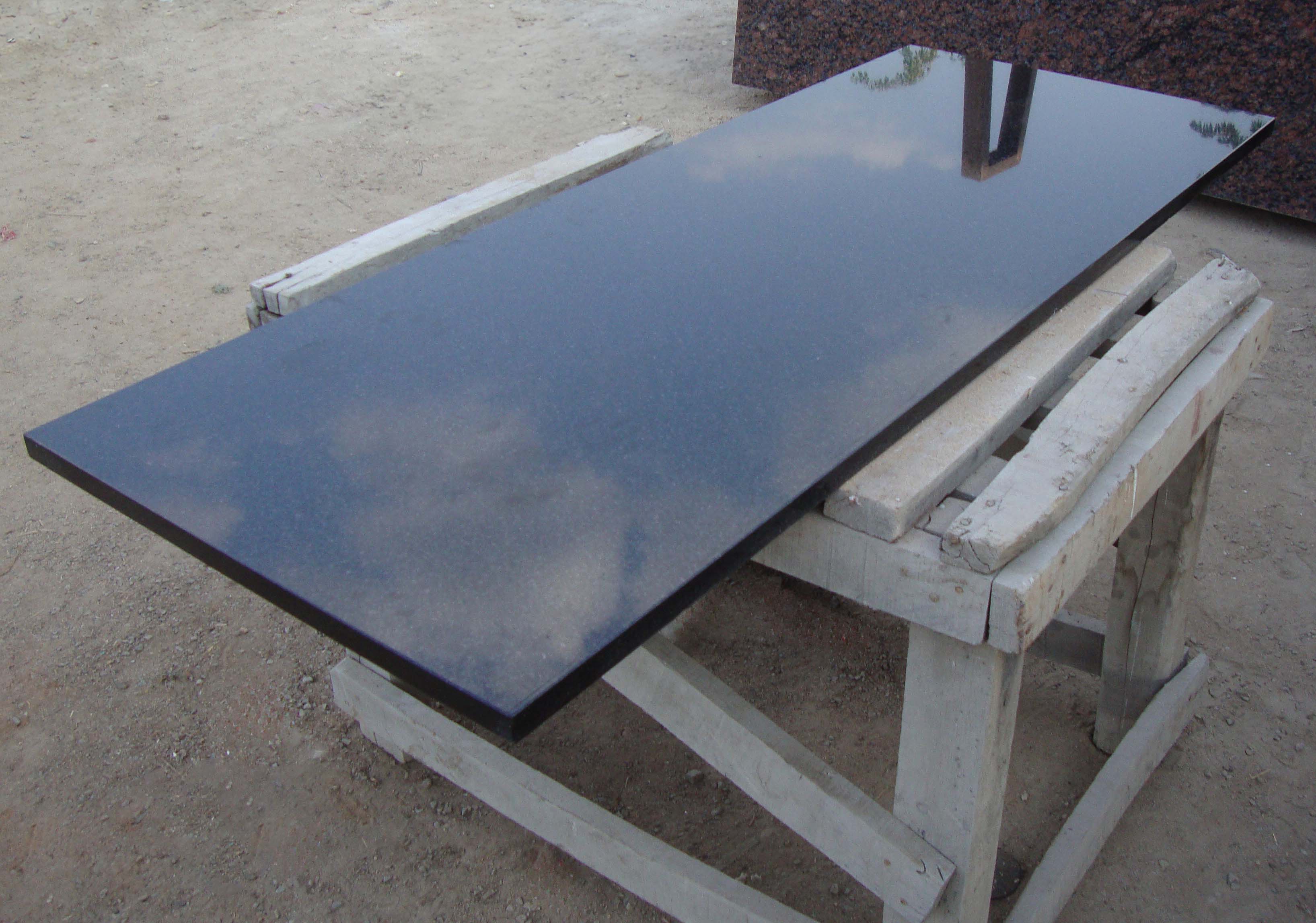 Black galaxy granite counter top