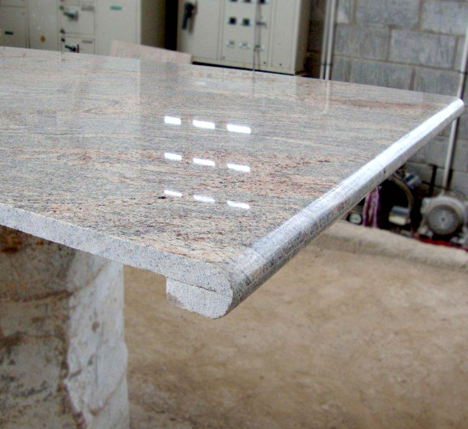 Colombo juprana granite bullnose edge countertop