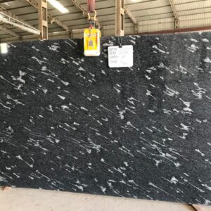 Fish Black Granite Gangsaw Slabs Manufacturer & Exporter in India
