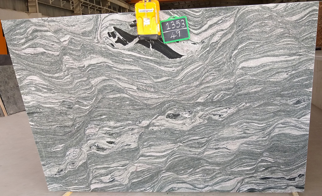Kuppam green gangsaw slab
