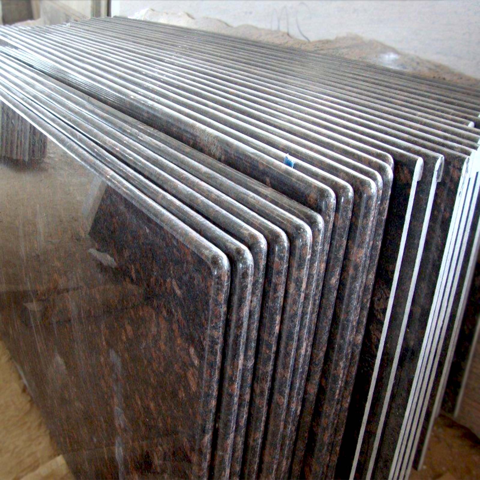 Tan brown granite countertops