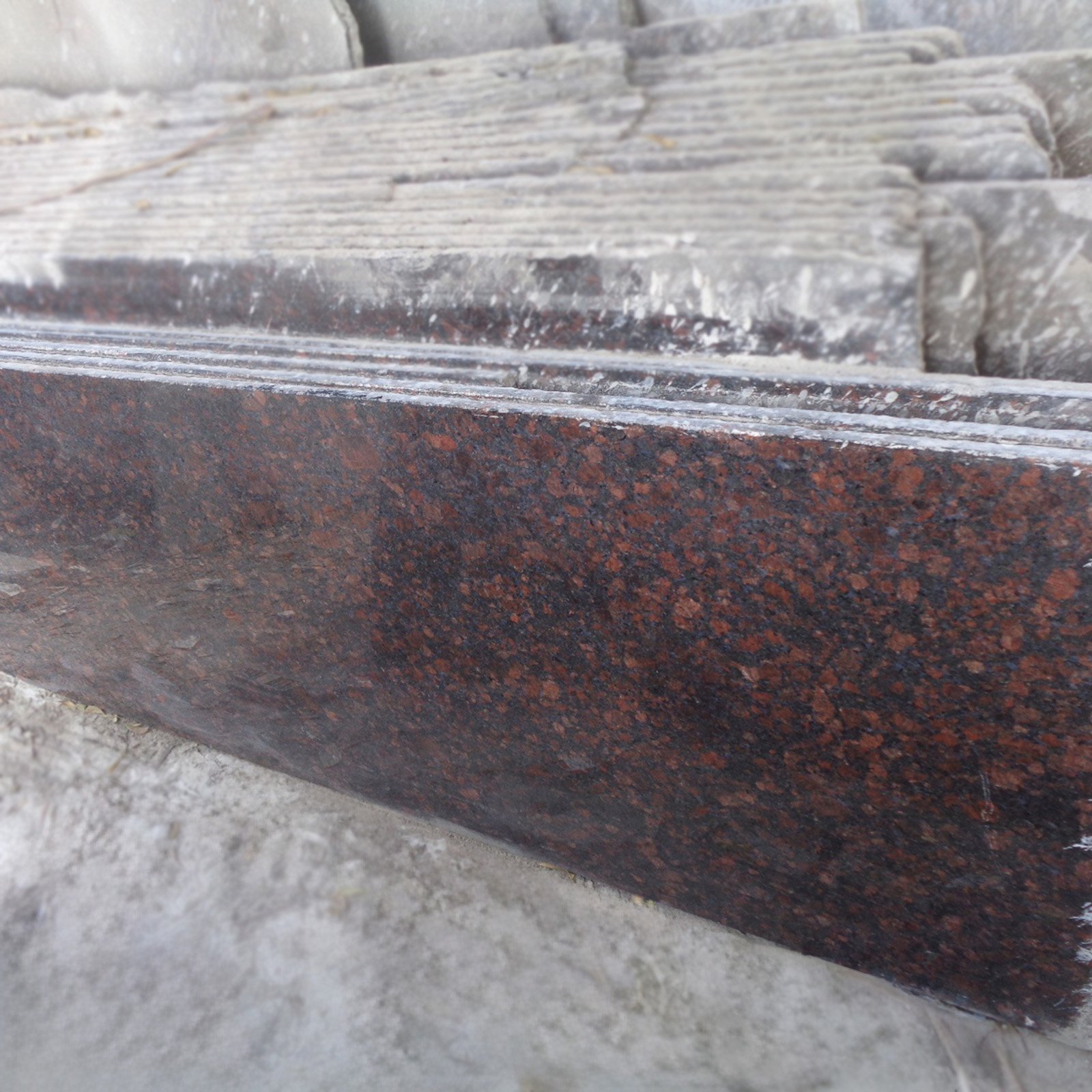 Tan brown granite cutter slabs