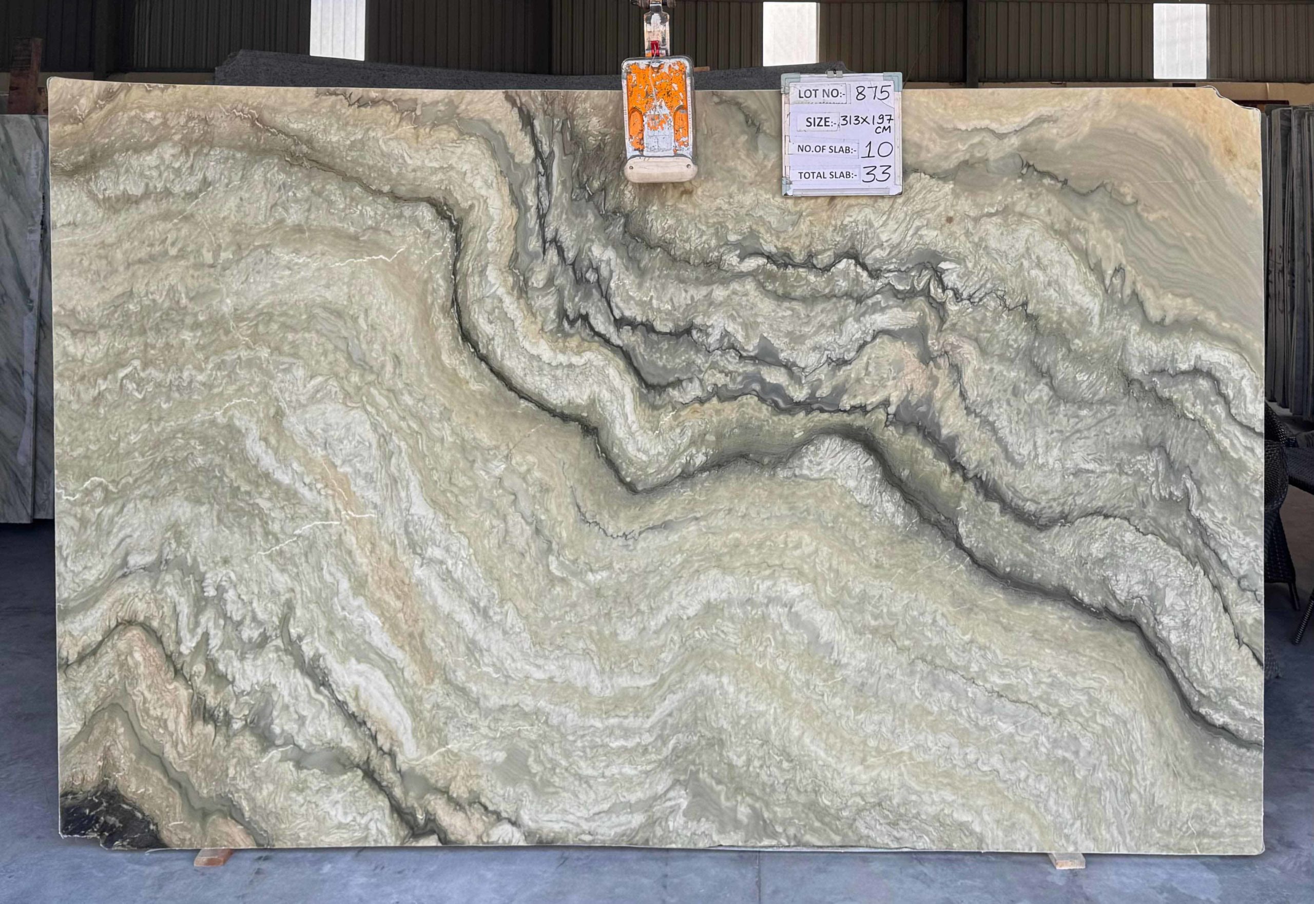 Aurora Green Quartzite Gangsaw Slab