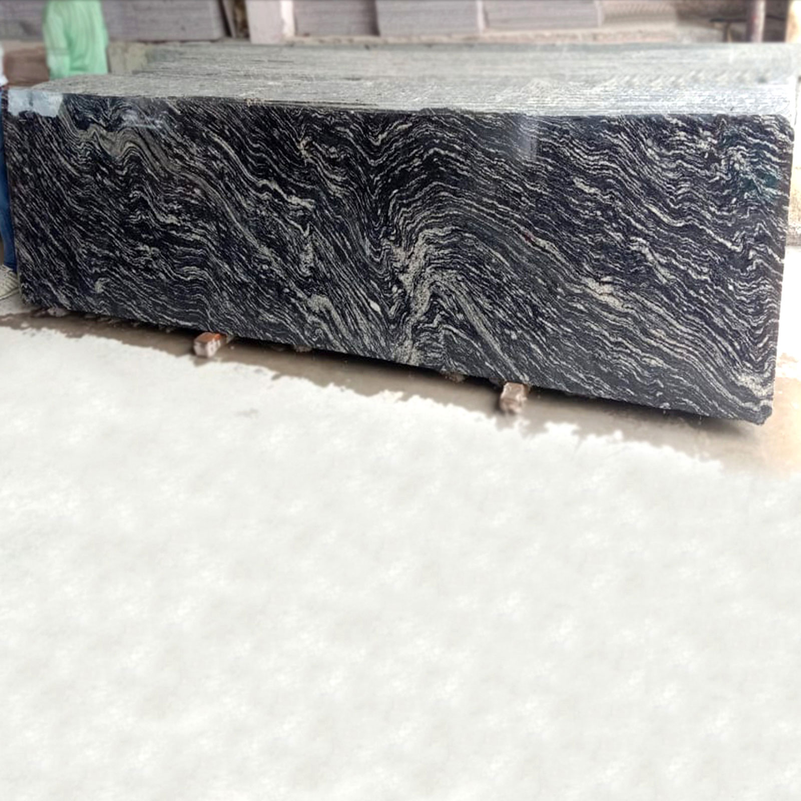Black marcino granite cutter slab