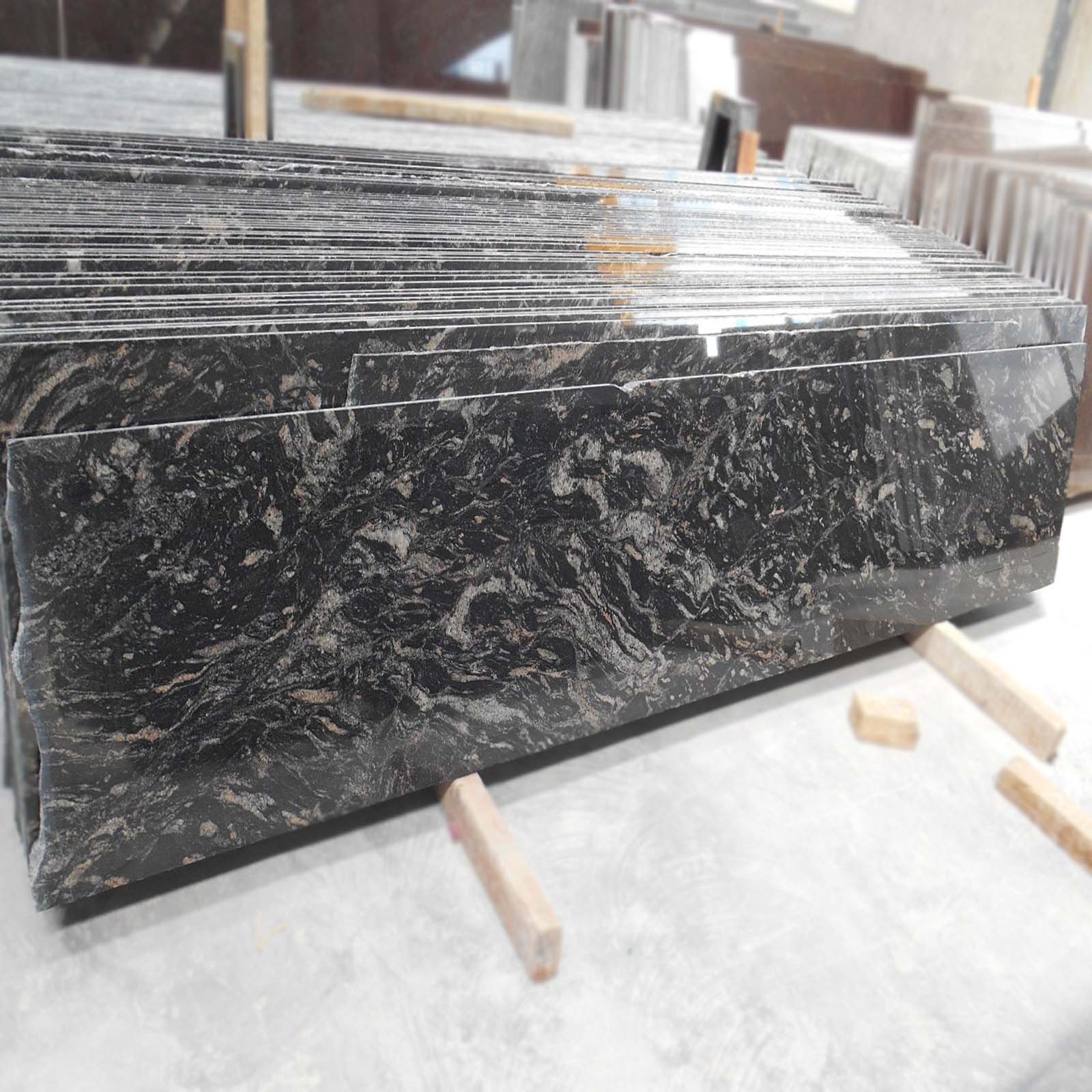 Black marquina granite cutter slab