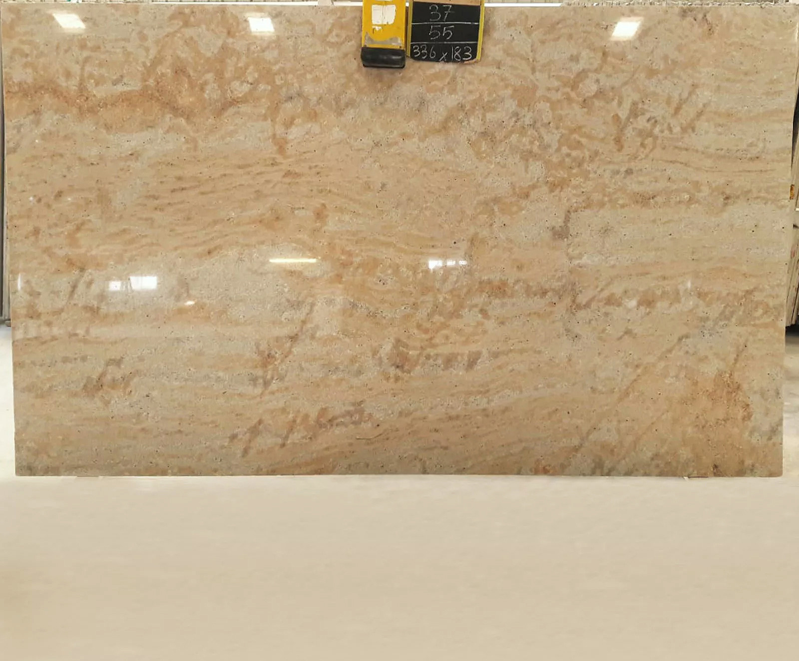 Ivory chiffon granite gangsaw