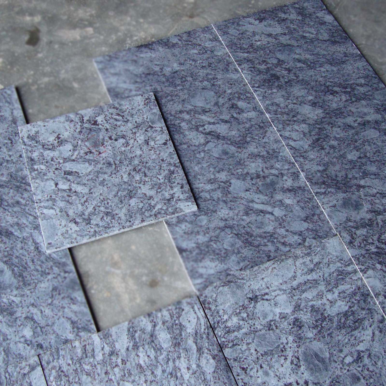 Lavender blue tiles