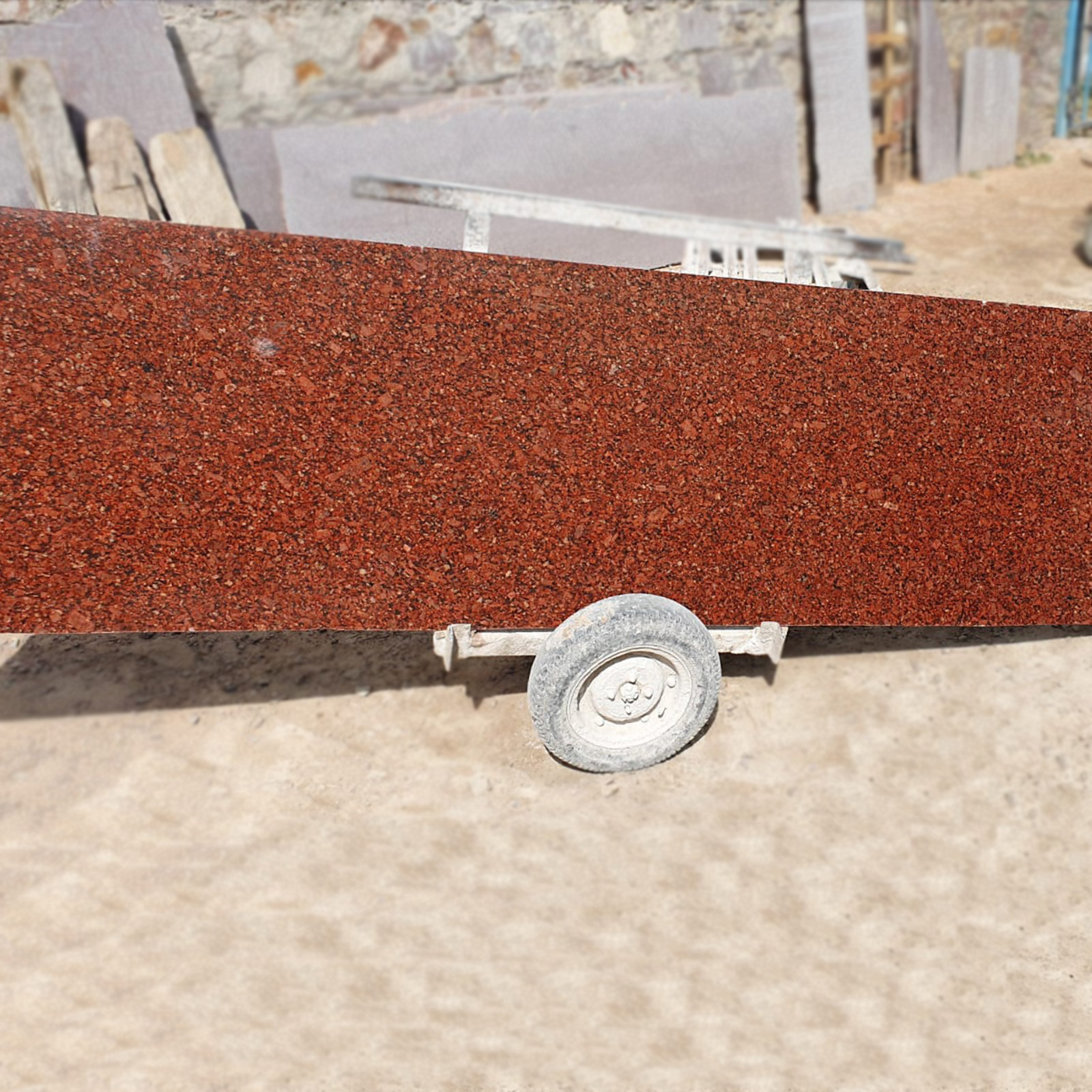 New imperial red granite cutter slab