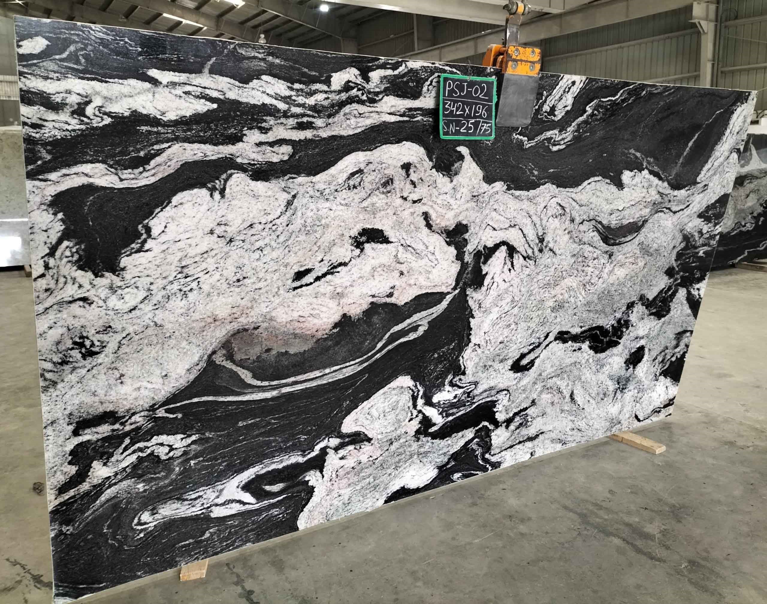 Titanium black granite