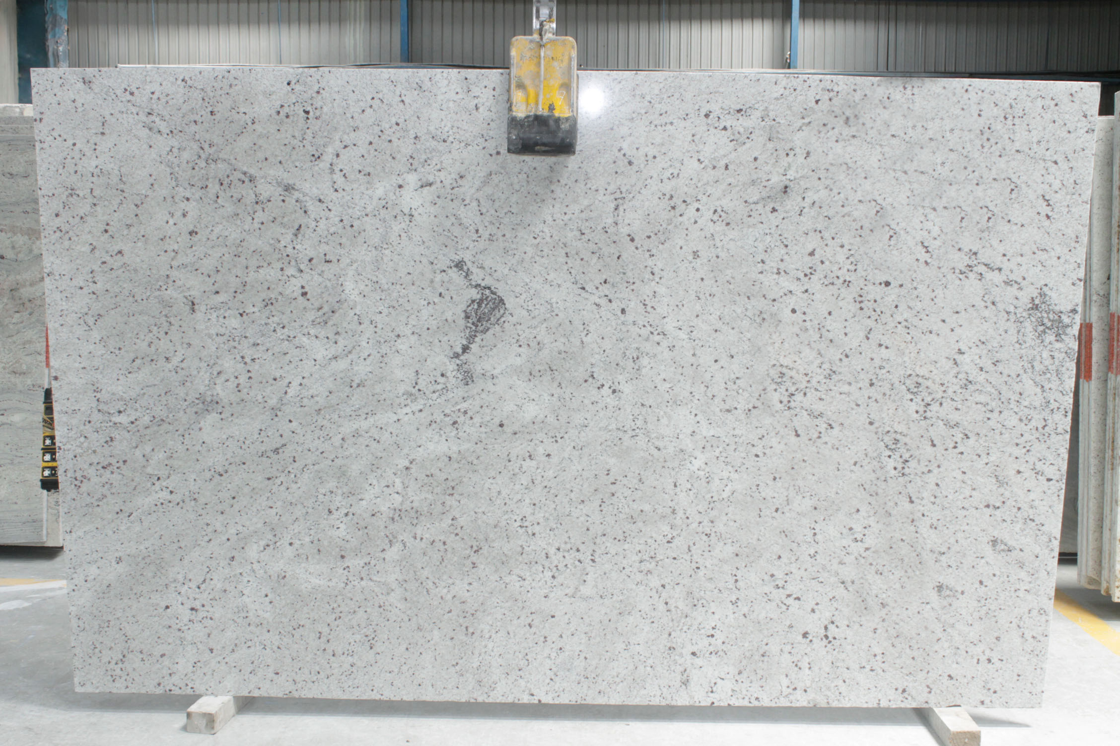 Titanium white granite gangsaw slab