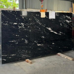 Wave Black Granite Gangsaw Slabs Manufacturer & Exporter in India